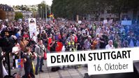 Bild: SS Video: "Demo in Stuttgart, 16. Oktober: Tausende stehen auf gegen Schaden bringende Politik und Medien" (www.kla.tv/23916) / Eigenes Werk