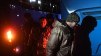 Aus ukrainischer Gefangenschaft befreite russische Soldaten, 16. Februar 2023 Bild: Kirill Kallinikow / Sputnik