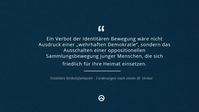 Zitat der Identitären Bewegung (IB)