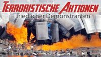 Bild: SS Video: "Terroristische Aktionen friedlicher Demonstranten" (www.kla.tv/2389) / Eigenes Werk