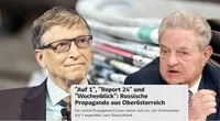 Bild: Soros/Wikimedia, Harald Dettenborn, CC BY-SA 3.0 de; Gates/Wikimedia, Kuhlmann /MSC, CC BY-SA 3.0 de; Screenshot Der Standard, Bildzitat; Hintergrund: Pixabay; Montage: Wochenblick / Eigenes Werk