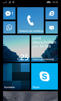 Startbildschirm von Windows Phone 8.1 (Apps aus dem Store)