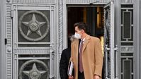 Russland zeigt stellvertretendem US-Botschafter und Sicherheitsspezialisten die Tür (Archivbild 21. April 2021: Bartley Gorman verlässt das Gebäude des Außenministeriums der Russischen Föderation)