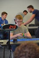 Philipp Weyer: Deutscher Speedcubing Meister 2015Bild: "obs/JUMBO Spiele GmbH/Susanne Zangen"