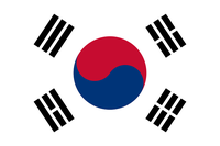 Flagge der  Republik Korea