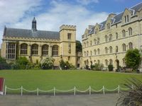 Pembroke College der Universität Oxford, Fassade aus dem charakteristischen Bath Stone