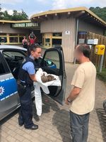 Übergabe der Tiere an den Thüringer Zoopark