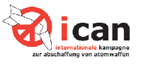 Logo von ICAN, der Internationalen Kampagne zur Abschaffung von Atomwaffen