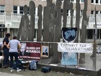 Proteste für Julian Assange in Düsseldorf (Symbolbild)
