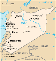 Karte der Arabischen Republik Syrien Bild: de.wikipedia.org
