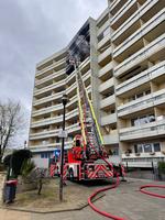 Hochhausbrand Bergisch Gladbach