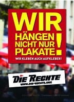 Wahlplakat der rechtsradikalen Partei "Die Rechte" (2017)