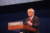 Jean-Claude Juncker auf dem CSU-Parteitag 2014 in Nürnberg