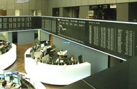 Frankfurter Börse: Innenansicht mit Blick auf die DAX-Kurstafel