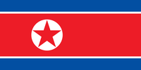 Flagge der Demokratische Volksrepublik Korea (Nordkorea)