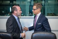 Manfred Weber und Alexander Stubb (2018)