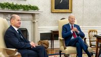 Der US-Präsident bestellte den deutschen Bundeskanzler zu einem Blitzbesuch in das Weiße Haus nach Washington, D.C. ein (2023) Bild: www.globallookpress.com / White House