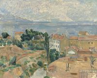 Blick auf L'Estaque von Paul Cézanne