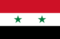 Flagge der Arabischen Republik Syrien