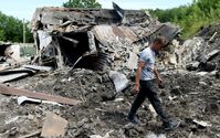 Archivbild: Folgen eines Angriffs ukrainischer Truppen auf Donezk, 31. Juli 2023. Bild: TAISSIJA WORONZOWA / Sputnik