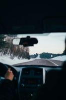 Auto fahren im winter