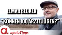 Bild: SS Videl: "Interview mit Elmar Becker – “Können 100 Ärzte lügen?”" (https://tube4.apolut.net/w/ujb3hggSDcgJoXs8ABXdNm) / Eigenes Werk