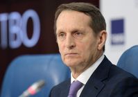 Sergei Naryschkin, der Direktor des russischen Auslandsgeheimdienstes SWR (2023) Bild: Alexei Nikolski / Sputnik