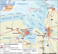 Übersichtskarte Jade- und Wesermündung. Bild: Alexander Karnstedt / de.wikipedia.org