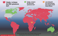 Die NSA spioniert und hackt weltweit, Stand 2010 (Symbolbild)