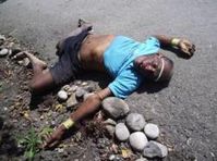 Von indonesischen Sicherheitskräften ermordeter Papua. Bild: Freunde der Naturvölker e.V.