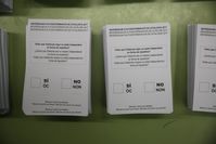 Katalonien: Stimmzettel zum Referendum