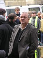 Leonard Lansink bei Dreharbeiten zu Wilsberg am 31. Oktober 2007 in Münster