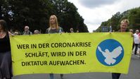 Demonstration gegen Corona-Maßnahmen, Berlin, 01.08.2021. Bild: Felicitas Rabe