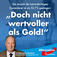 AfD Wahlplakat mit Dr. Alexander Gauland