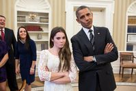 McKayla Maroney mit PrÃ¤sident Barack Obama (2012)