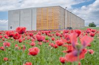 Neben dem einzigartigen Kräuterhochregallager aus Holz soll die neue Kräuterhalle für die Kommissionierung und den Online-Shop wachsen. Bildrechte: ©SONNENTOR Fotograf: ©SONNENTOR
