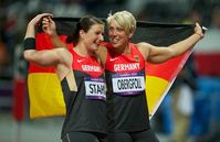 Christina Obergföll und Linda Stahl. Bild: Camera4/ISTAF