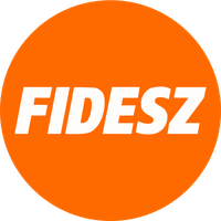 Fidesz – Ungarischer Bürgerbund, kurz Fidesz [ˈfidɛs] oder Fidesz-MPSZ (ungarisch Fidesz – Magyar Polgári Szövetség) Logo