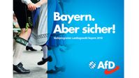 Wahlprogramm AfD-Bayern für die Landtagswahl 2018.