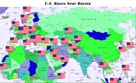 USA Militärbasen rund um Russland und Syrien.