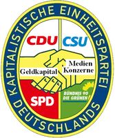 Viele Deutsche, vor allem Mitteldeutsche, empfinden das Parteiensystem, dem der SED Einheitspartei, zu ähnlich (Symbolbild)