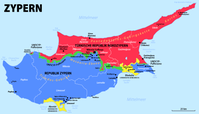 Das geteilte Zypern mit UN-Pufferzone und britischen Militärbasen