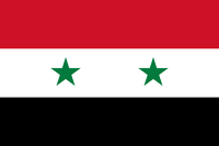 Flagge der Arabischen Republik Syrien