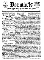 Titelseite des Vorwärts vom 1. Oktober 1876