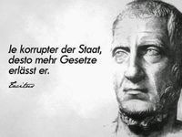 Vor bald 2000 Jahren bereits ein Thema - die Gesetzesflut - Corruptissima re publica plurimae leges