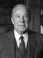 George Shultz während seiner Zeit als Außenminister