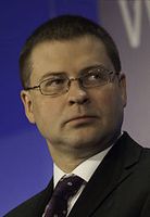 Valdis Dombrovskis Bild: World Economic Forum / Photo by Youssef Meftah