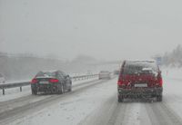 Autobahn im Winter (Symbolbild)