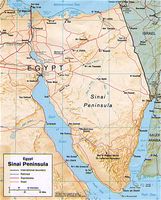 Karte der Sinai-Halbinsel