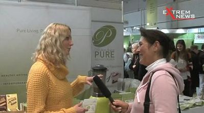 Screenshot aus dem Youtube Video " ExtremNews besucht die VeggieWorld 2013"